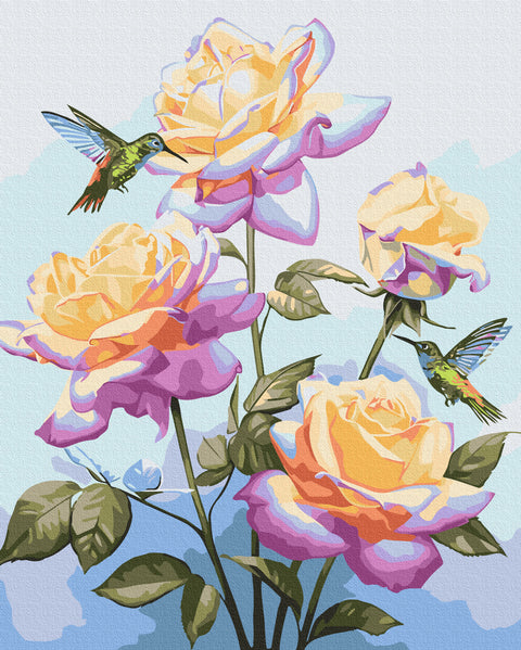 Malen nach Zahlen Dattel zwischen Rosen © Anna Steshenko (BS53914)