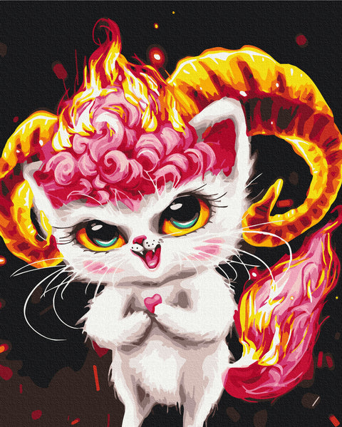 Malen nach Zahlen Widder Katze ©Marysha_art (BS53998)