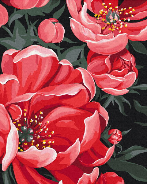 Malen nach Zahlen Blumenstudie © LUNATART (BS54055)