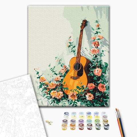 Malen nach Zahlen Blühende Gitarre (BS54041)