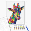 Malen nach Zahlen Regenbogen-Giraffe (BS26194)