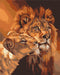 Malen nach Zahlen Die verliebte Löwen (BS7279)