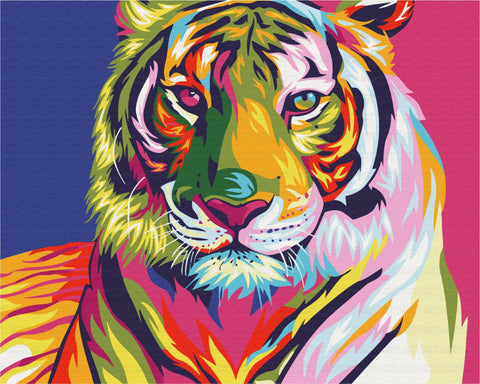 Malen nach Zahlen Der Tiger im Stil der Pop-Art (BS9203)