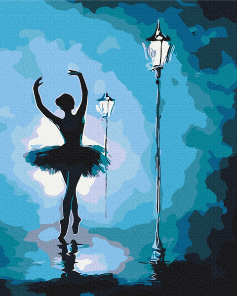 Malen nach Zahlen Ballerina im Licht der Laternen (BS25686)