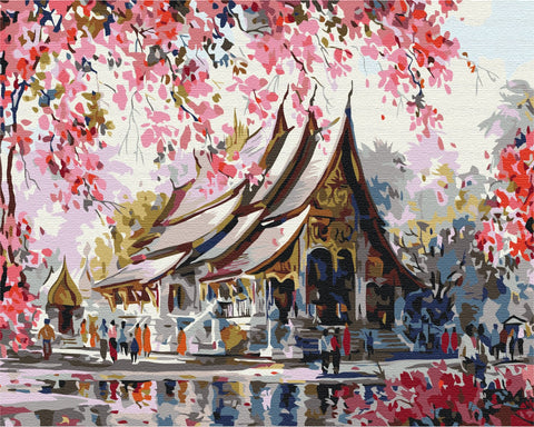 Malen nach Zahlen Thailändischer Tempel (BS3259)