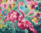 Malen nach Zahlen Blumenflamingos (BS33251)