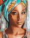 Malen nach Zahlen Porträt einer afrikanischen Frau (BS51956)