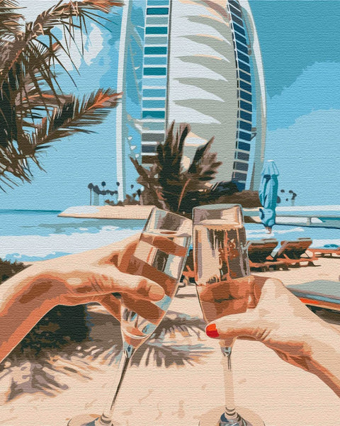 Malen nach Zahlen Dubai für zwei (BS36347)