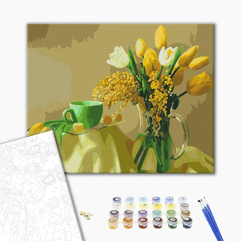 Malen nach Zahlen Gelbe Tulpen (BS9245)