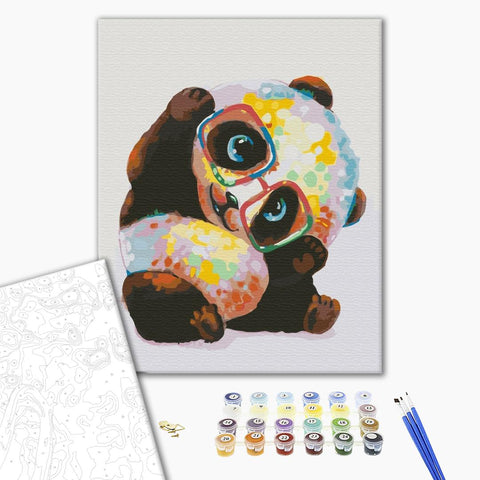 Malen nach Zahlen Regenbogenpanda (BS52172)
