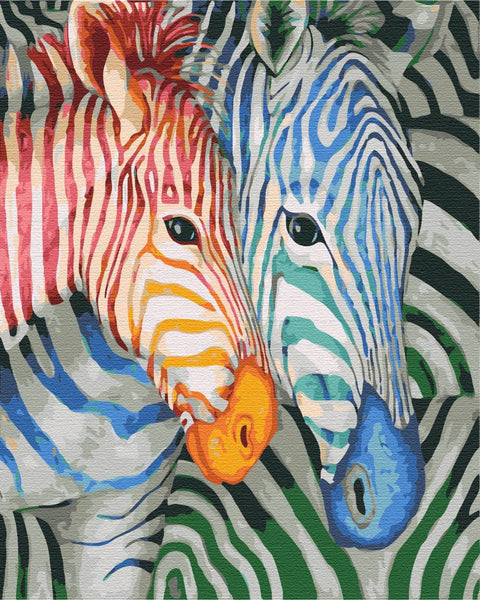 Malen nach Zahlen Gestreifte Zebras (BS23031)