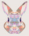 Malen nach Zahlen Kaninchen in einem Mosaik (BS52252)