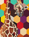 Malen nach Zahlen Giraffe in einem Mosaik (BS51799)