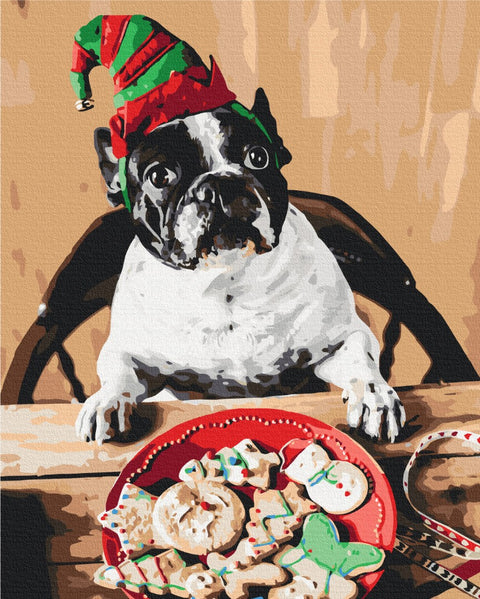 Malen nach Zahlen Mops - Santas Helfer (BS52775)