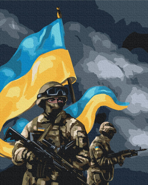 Malen nach Zahlen Streitkräfte der Ukraine © Olga Bochulynska (BS53127)