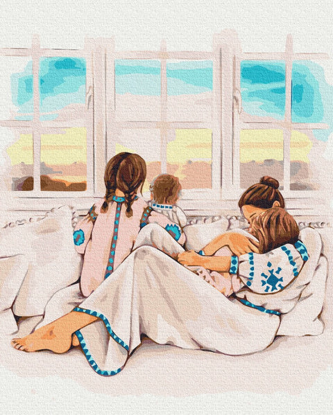 Malen nach Zahlen Mütterliche Wärme ©Alla Berezovska (BS53276)