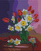 Malen nach Zahlen Strauß Tulpen und Narzissen © Valentyna Ivanova (BS53486)