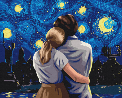 Malen nach Zahlen Ein Blick auf die Nacht in Kiew @Polina Skurikhina (BS53492)