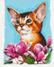 Malen nach Zahlen Katze in Blumen © Anna Kulyk (BS53585)