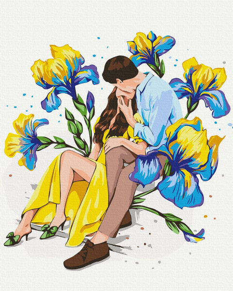Malen nach Zahlen Blühende Liebe ©Alla Berezovska (BS53731)