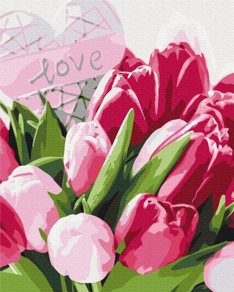 Malen nach Zahlen Tulpen mit Liebe (BS51324)