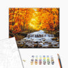 Malen nach Zahlen Der Wasserfall in Herbstvergoldung (BS34060)