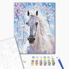 Malen nach Zahlen Pferd in Kirschblüten (BS8528)