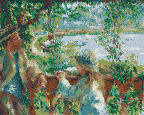 Malen nach Zahlen In der Nähe des Sees. Pierre Auguste Renoir (BS51430)