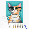 Malen nach Zahlen Die Katze und Kaffee (BS22698)
