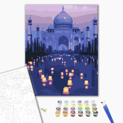 Malen nach Zahlen Abend im Taj Mahal (BS32138)