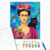 Malen nach Zahlen Frida mit einer Katze (BS41093)