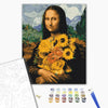 Malen nach Zahlen Mona Lisa mit Sonnenblumen (BS51605)