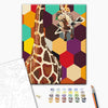 Malen nach Zahlen Giraffe in einem Mosaik (BS51799)