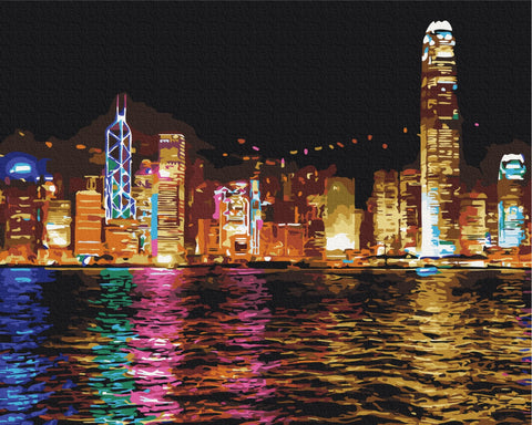 Malen nach Zahlen Hongkong in der Nacht (BS7256)