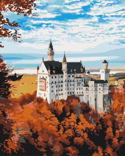 Malen nach Zahlen Die Herbstansicht von Neuschwanstein (BS52617)