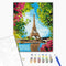 Malen nach Zahlen Die Blumenansicht des Eiffelturms (BS52706)