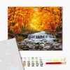 Premium Malen nach Zahlen Der Wasserfall in Herbstvergoldung (PBS34060)
