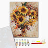 Premium Malen nach Zahlen Stilleben mit Sonnenblumen (PBS51415)