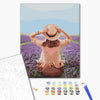 Malen nach Zahlen Ein Reisender in einem Lavendelfeld (BS37568)