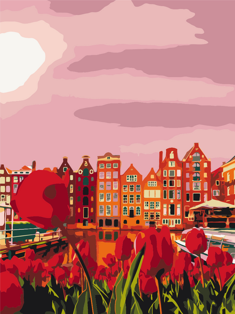 Malen nach Zahlen Rote Farben von Amsterdam (RBS1010)