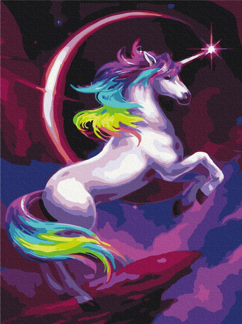 Malen nach Zahlen Ein fabelhaftes Regenbogen-Einhorn (RBS36214)