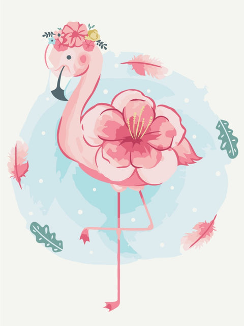 Malen nach Zahlen Blühender Flamingo (KBS0100)