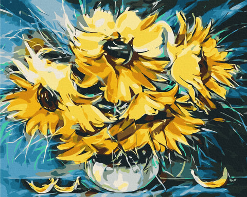 Malen nach Zahlen Sonnenblumen © Oleg Loburak (BS53768)
