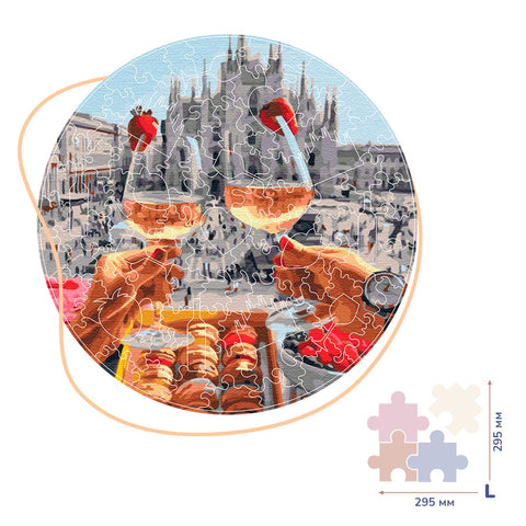 Holzpuzzle Breakfast in Milan (Size L) (BP04L)