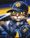 Premium Malen nach Zahlen Cop cat ©marysha_art (PBS53237)