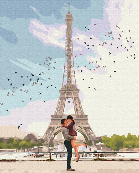 Premium Malen nach Zahlen City of love Paris (PBS51641)