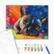 Premium Malen nach Zahlen Colored bulldog (PBS28895)