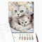 Premium Malen nach Zahlen Mom cat with kitten (PBS52689)