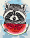 Premium Malen nach Zahlen Summer raccoon (PBS51697)