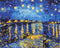 Premium Malen nach Zahlen Starry night over the Rhone. Van Gogh (PBS323)